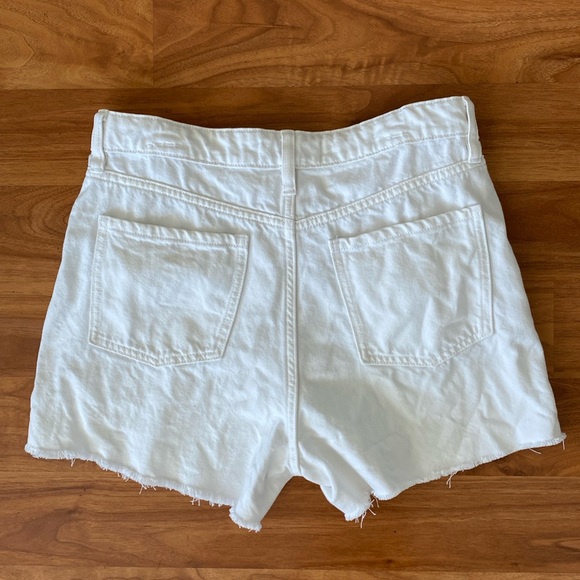 ❤️ Mango White Cotton Shorts Size 4 EUR 36 NWOT - Picture 12 of 14
